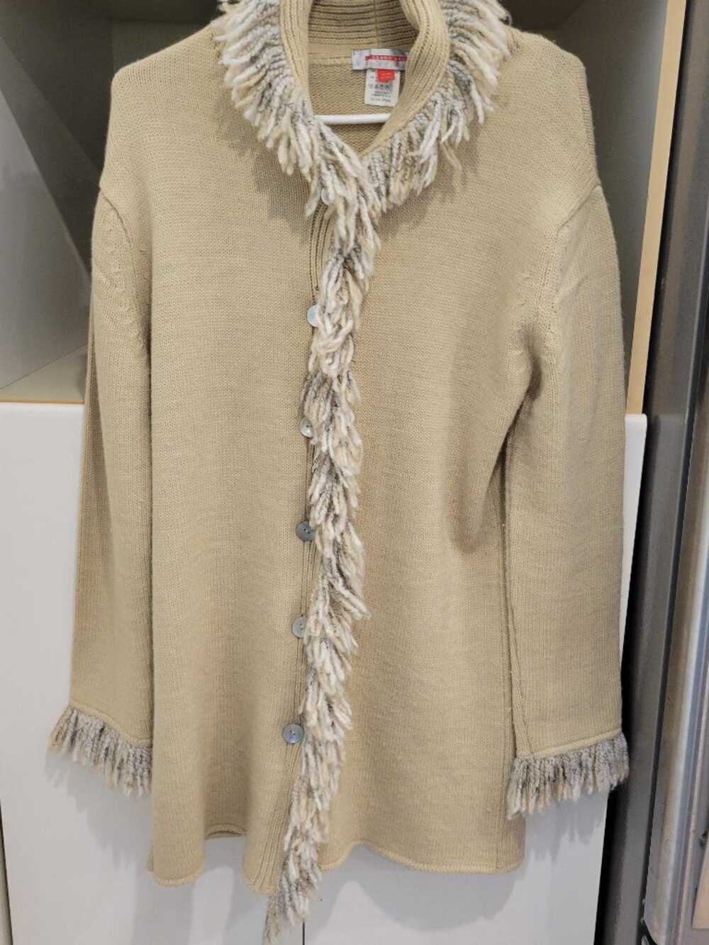 Fringed Cardigan Made in Italy